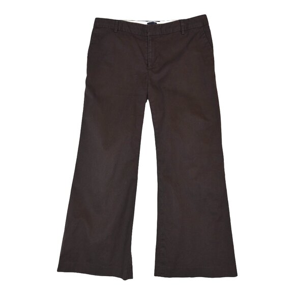 GAP Vintage 2005 Pants Flare Wide Leg Faded Brown Stretch Khakis - Picture 1 of 9